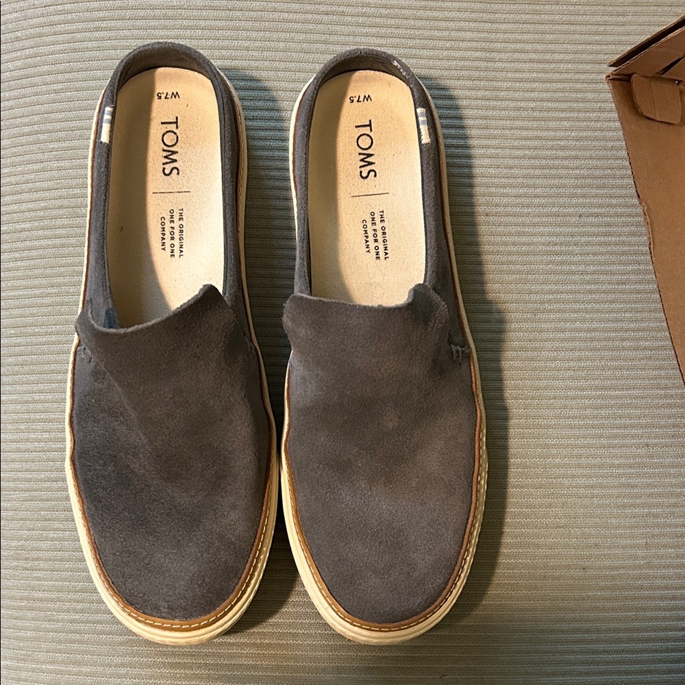 TOMS Women's Charcoal Slip-On Loafers